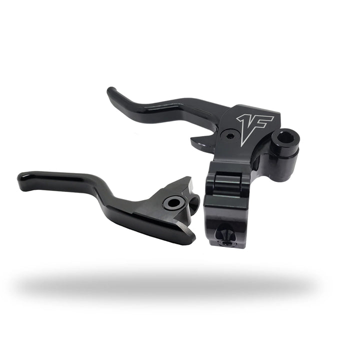 1FNGR EASY PULL CLUTCH + BRAKE LEVER COMBO | BLACK - 08'-13' & 21'-23' TOURING