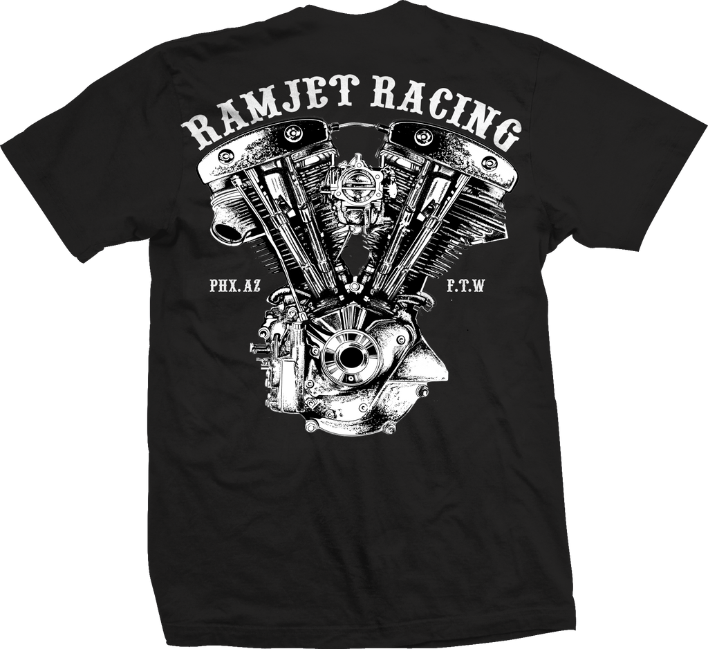 Ramjet Mens T-Shirts - Motorcycle Shop Apparel — Ramjet Racing