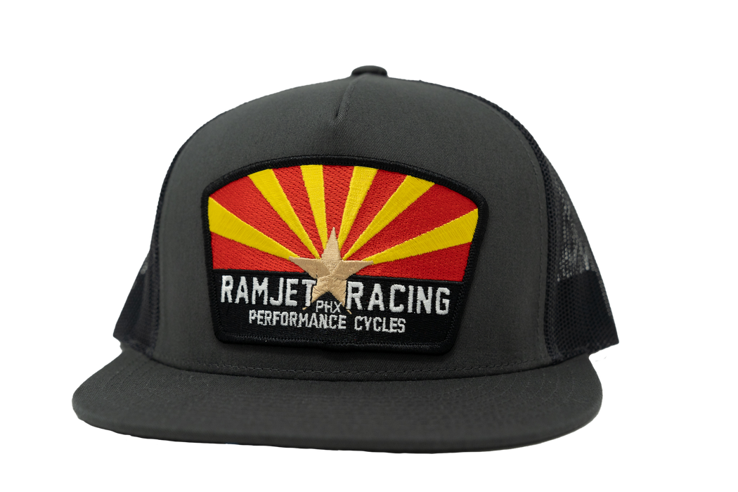 RAMJET RACING ARIZONA TRUCKER SNAPBACK CHARCOAL