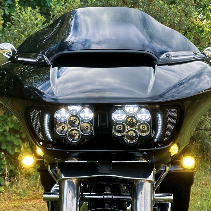 Shark Demon Selective Yellow LED Front Turn Signals for Road Glides