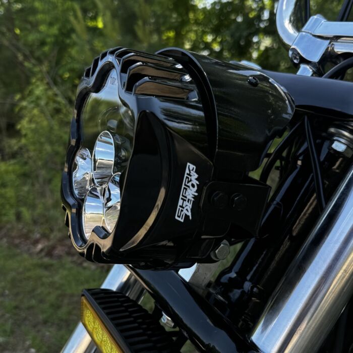 Shark Demon Headlight kit for Dyna, FXR, Softail, Sportster